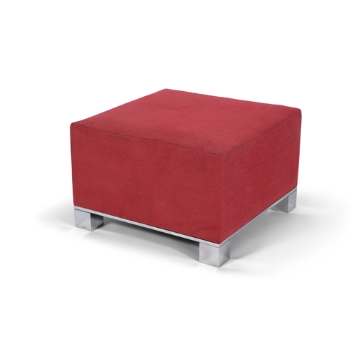 28 - CASSINA  A square upholstered pouf by Cassina. Italy, c.1990. 66 x 66 x 43cm(h)