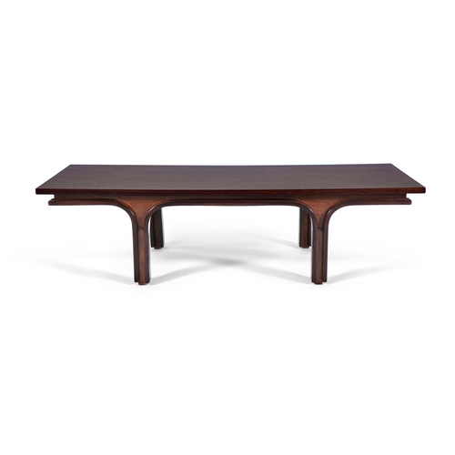 31 - GIANFRANCO FRATTINI (1926 - 2001)  A walnut coffee table by Gianfranco Frattini for Bernini. Italy, ... 