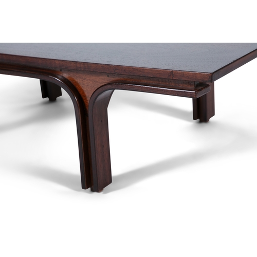 31 - GIANFRANCO FRATTINI (1926 - 2001)  A walnut coffee table by Gianfranco Frattini for Bernini. Italy, ... 