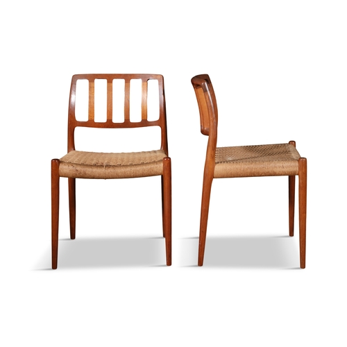 38 - NIELS OTTO MOLLER (1920 - 1982)  A set of six cane work dining chairs by Niels Otto Møller. Denmark,... 