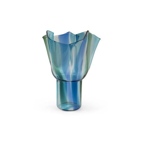 4 - TIMO SARPENEVA (1926 - 2006)  A 'Kukinto' glass vase by Timo Sarpeneva for Venini. Signed and dated ... 