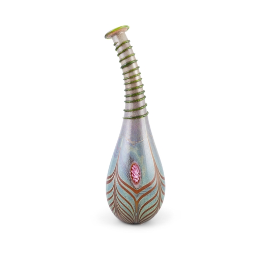 50 - FRANCO MORETTI  A Murano glass vase by Franco Moretti, with maker's label, 34cm(h)