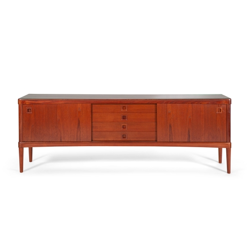 51 - BRAMIN  A teak sideboard by Bramin. Four drawers and two sliding doors. With maker's stamp. Denmark,... 