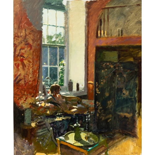 58 - KEN HOWARD (1932 - 2022)  Early morning Light, Mowehole Oil on canvas, 120 x 100cm  Signed  Exhibite... 