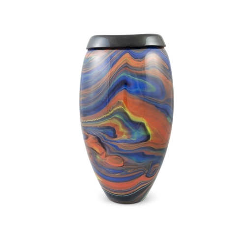 7 - MISSONI  Limited edition Missoni vase for Murano. Dated 1991. Numbered 220/300. With maker's mark. 4... 