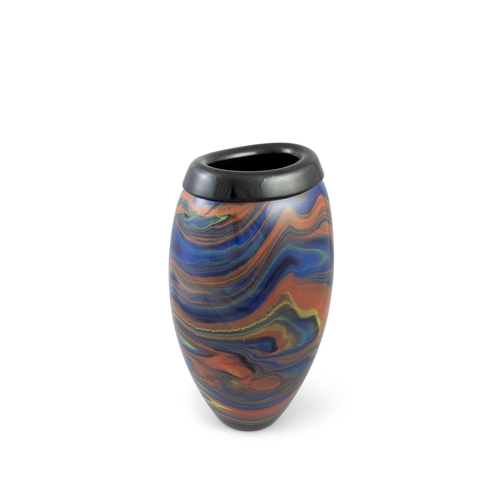 7 - MISSONI  Limited edition Missoni vase for Murano. Dated 1991. Numbered 220/300. With maker's mark. 4... 