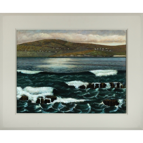 86 - STEPHEN McKENNA (1939 - 2017)  Sea at Killybegs (1992) Oil on canvas, 50 x 65cm  Signed  Provenance:... 