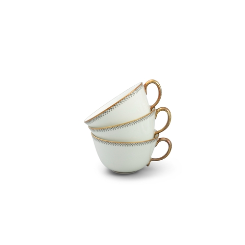 93 - RICHARD GINORI  A porcelain coffee set by Richard Ginori, with 10 coffee cups and saucers, coffee po... 