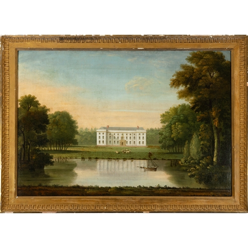 356 - IRISH SCHOOL 18TH CENTURY,  Two Views of the Barne Estate, Co. Tipperary  A pair, oils on canvas, ea... 