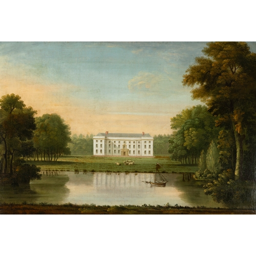 356 - IRISH SCHOOL 18TH CENTURY,  Two Views of the Barne Estate, Co. Tipperary  A pair, oils on canvas, ea... 