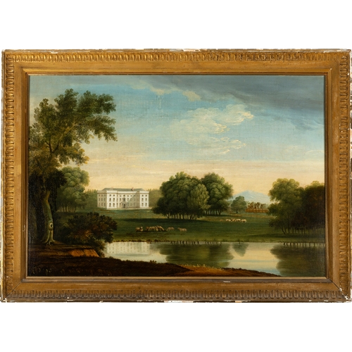 356 - IRISH SCHOOL 18TH CENTURY,  Two Views of the Barne Estate, Co. Tipperary  A pair, oils on canvas, ea... 