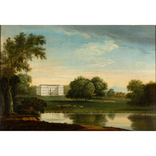 356 - IRISH SCHOOL 18TH CENTURY,  Two Views of the Barne Estate, Co. Tipperary  A pair, oils on canvas, ea... 