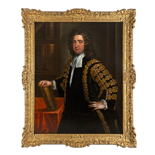 43 - CHARLES JERVAS (C. 1675-1739)  Portrait of Thomas Carter (c. 1682-1763) and his wife Mary, née Claxt... 