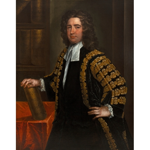 43 - CHARLES JERVAS (C. 1675-1739)  Portrait of Thomas Carter (c. 1682-1763) and his wife Mary, née Claxt... 