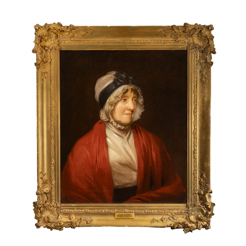 54 - WILLIAM CUMING PRHA (1769 - 1852)  A Pair, Half Length Portraits of the Artist's Parents  Oil on can... 