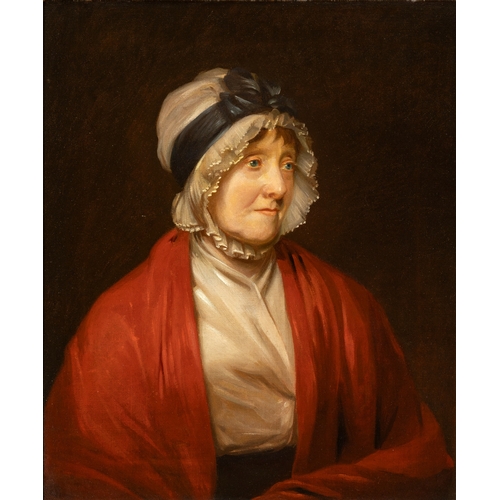 54 - WILLIAM CUMING PRHA (1769 - 1852)  A Pair, Half Length Portraits of the Artist's Parents  Oil on can... 