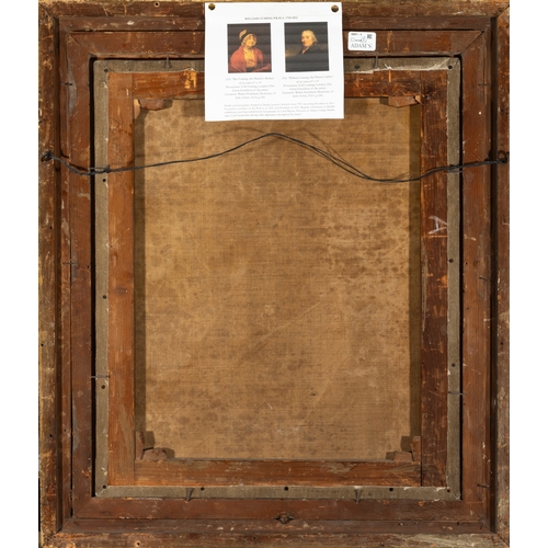 54 - WILLIAM CUMING PRHA (1769 - 1852)  A Pair, Half Length Portraits of the Artist's Parents  Oil on can... 