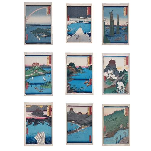 6 - UTAGAWA HIROSHIGE (1797–1858) A Rare Complete Series of Famous Places in the Sixty-Odd Provinces [of... 