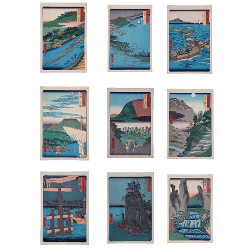 6 - UTAGAWA HIROSHIGE (1797–1858) A Rare Complete Series of Famous Places in the Sixty-Odd Provinces [of... 