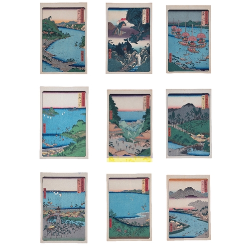 6 - UTAGAWA HIROSHIGE (1797–1858) A Rare Complete Series of Famous Places in the Sixty-Odd Provinces [of... 