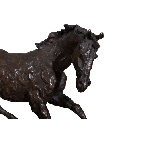 106 - James Osborne (1940-1992) Striding Horse Bronze, 41 x 32cm (h) (16¼ x 12½'') Signed and numbered