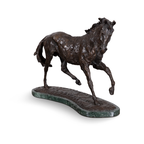 106 - James Osborne (1940-1992) Striding Horse Bronze, 41 x 32cm (h) (16¼ x 12½'') Signed and numbered