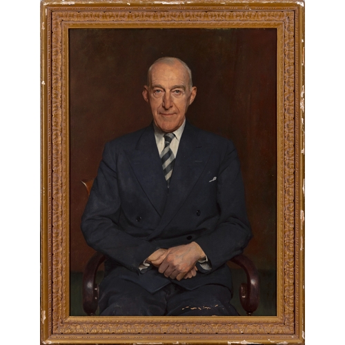 60 - Sir Gerald Festus Kelly PRA, RHA HRSA (1879 - 1972)  Portrait of Sir Kenneth Lee, Seated, 3/4 Length... 