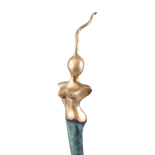 63 - Orla de Brí (b.1965)  Bronze, 55cm (h) (21½'') Signed