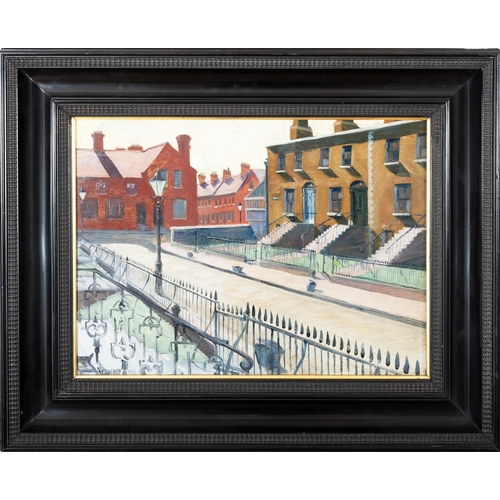 85 - Harry Kernoff RHA (1900-1974) Stamer Street, Portobello, Dublin (1930) Oil on board, 38 x 51cm (15 x... 