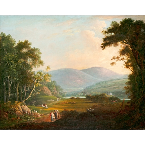 87 - John Henry Campbell (1757-1839) A View of the Dargle, Tinnehinch and Powerscourt, County Wicklow Sig... 