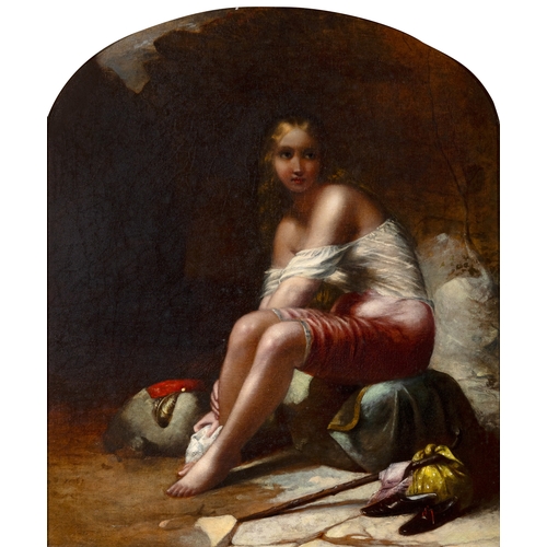 89 - Robert Fox (b.1810)  The Beggar Girl, Dorothea Oil on canvas, 61 x 50.8cm (24 x 20'') Signed, lower ... 