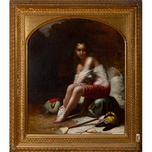 89 - Robert Fox (b.1810)  The Beggar Girl, Dorothea Oil on canvas, 61 x 50.8cm (24 x 20'') Signed, lower ... 