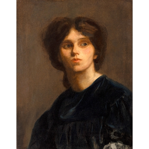 91 - Frances (Fanny) Beckett Sinclair (1880 - 1951) Portrait of a Young Woman  Oil on canvas, 55.2 x 43.4... 