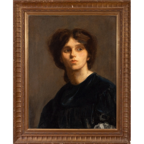 91 - Frances (Fanny) Beckett Sinclair (1880 - 1951) Portrait of a Young Woman  Oil on canvas, 55.2 x 43.4... 