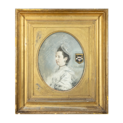 92 - Hugh Douglas Hamilton (1740-1808) Priscilla Wyatt Pastel on paper, 26 x 20.5cm (10¼ x 8) Signed