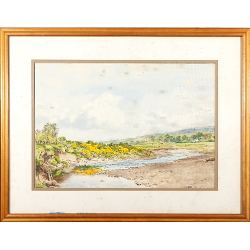 96 - Frank Egginton (1908 - 1990)  The River Swilly, Letterkenny, Co. Donegal Watercolour, 38 x 53.6cm (1... 