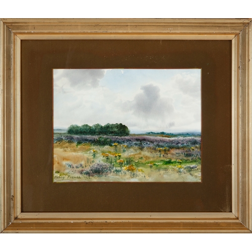 98 - William Percy French (1854-1920)  Bogland Heather Watercolour 21 x 27.5cm (8¼ x 10¾”) Signed and dat... 