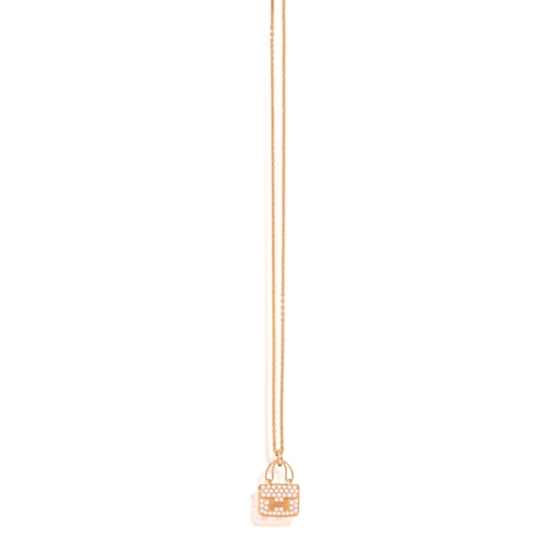 124 - HERMÈS: A DIAMOND 'AMULETTE CONSTANCE' PENDANT ON CHAIN, 2024  The pendant modelled as a 'mini Const... 