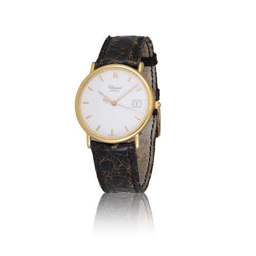 11 - CHOPARD   REF. 1161, 18K YELLOW GOLD  An 18K yellow gold, quartz centre-seconds wristwatch with date... 