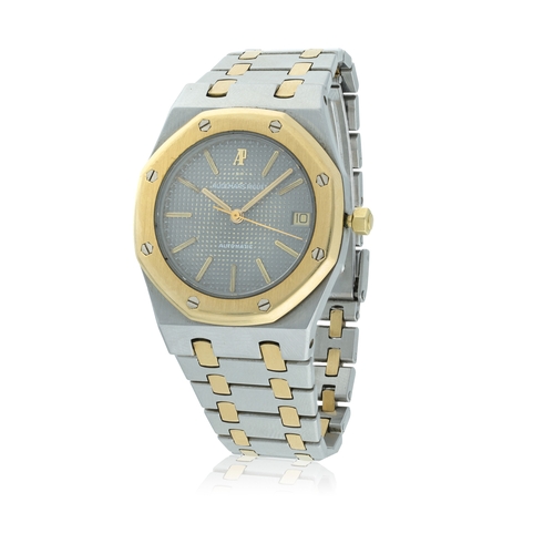 123 - AUDEMARS PIGUET   REF. 4100SA, ROYAL OAK  A rare octagonal, stainless steel and 18K yellow gold, sel... 