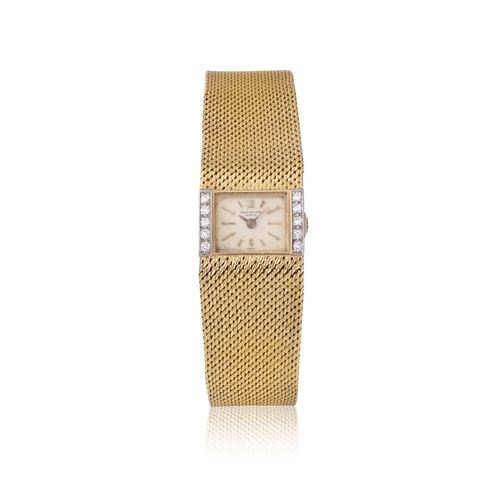 21 - PATEK PHILIPPE   REF. 3319/1  An 18k Yellow gold, diamond set, manual winding wristwatch, Box and Or... 