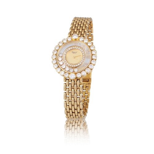 23 - CHOPARD   REF. 4097/1, HAPPY DIAMONDS, 18K YELLOW GOLD AND DIAMOND  An18K Yellow gold and diamond be... 