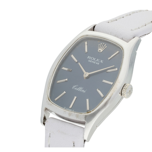 30 - ROLEX   REF. 3803, CELLINI, SIGMA DIAL  An 18K white gold, manual winding lady’s wristwatch  Year : ... 