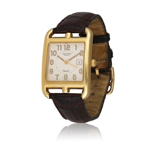 36 - HERMES   REF. CC1.785, CAPE CODE, 18K YELLOW GOLD  An 18k yellow gold self winding centre-seconds me... 