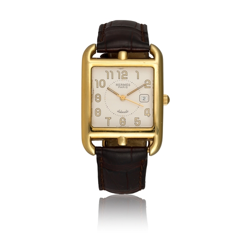 36 - HERMES   REF. CC1.785, CAPE CODE, 18K YELLOW GOLD  An 18k yellow gold self winding centre-seconds me... 