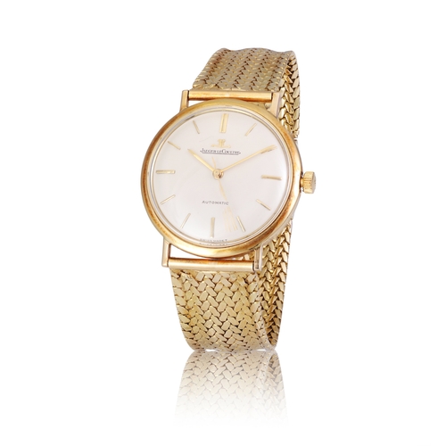 48 - JAEGER LECOULTRE  REF E386, AUTOMATIC, 18K GAY FRERES BRACELET  An 18K yellow gold, self winding cen... 