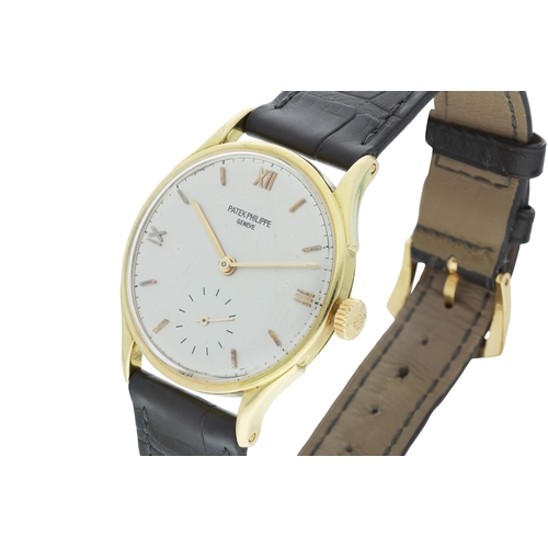 52 - PATEK PHILIPPE, GENÈVE

REF. 1516, CALATRAVA, 18K YELLOW GOLD, EXTRACT OF ORIGIN, STERN FRERES DIAL,... 