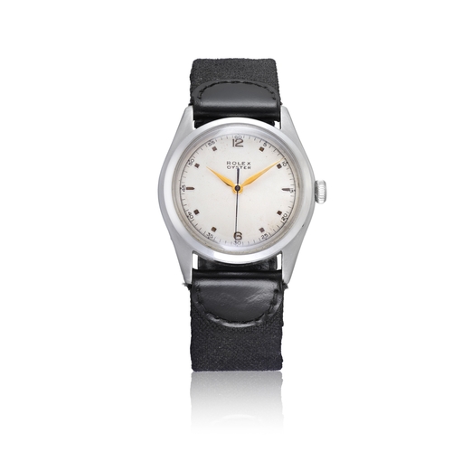 64 - ROLEX   REF. 4499, OYSTER  A stainless steel, self winding centre-seconds wristwatch  Year : 1950 Di... 