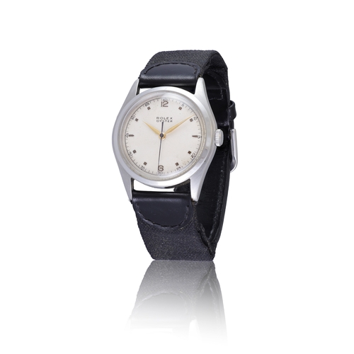 64 - ROLEX   REF. 4499, OYSTER  A stainless steel, self winding centre-seconds wristwatch  Year : 1950 Di... 