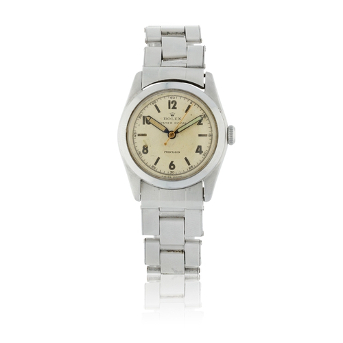 66 - ROLEX  REF. 4220, OYSTER ROYAL PRECISION  A stainless steel, manual winding centre-seconds wristwatc... 